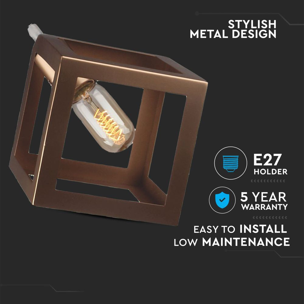 Lampa wisząca / Geometryczna / Złoty