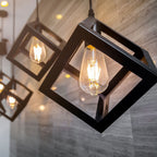 Lampa wisząca / Geometryczna / Czarny
