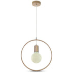 Lampa wisząca / Koło / Złoty