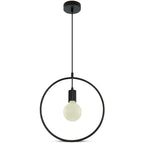 Lampa wisząca / Koło / Czarny
