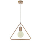 Lampa wisząca / Trójkąt / Złoty