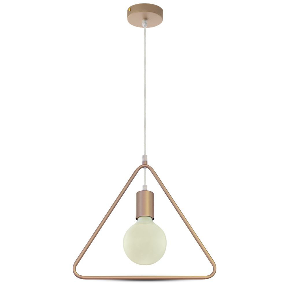 Lampa wisząca / Trójkąt / Złoty