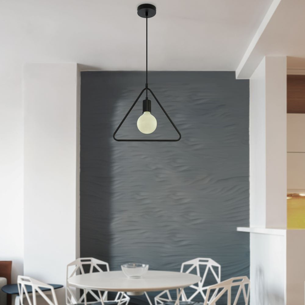 Lampa wisząca / Trójkąt / Czarny