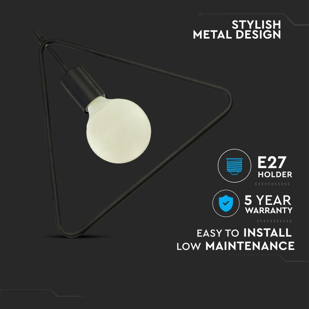 Lampa wisząca / Trójkąt / Czarny