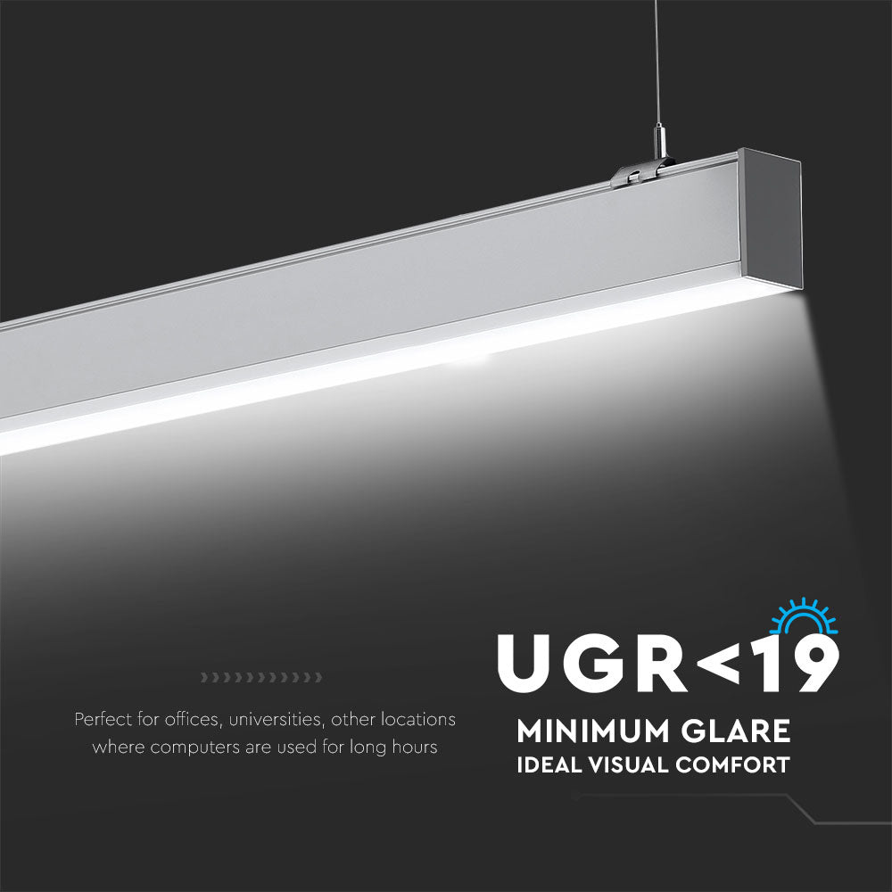 40W Lampa Liniowa LED / Chip SAMSUNG / Barwa:4000K / Obudowa: Srebrna