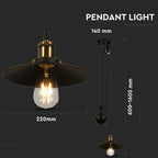 Lampa wisząca / Czarny