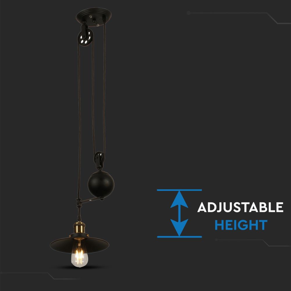 Lampa wisząca / Czarny