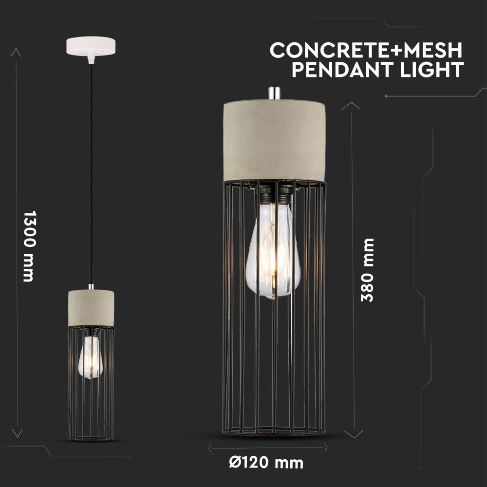 Lampa wisząca / Klosz: Siatka/ Średnica: 120