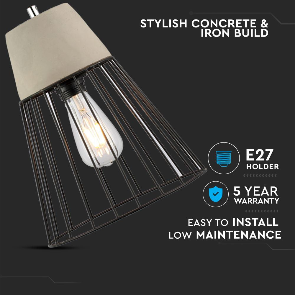 Lampa wisząca / Klosz: Siatka/ Średnica: 250