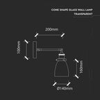Lampa Wisząca / Klosz: Transparenty / Czarny