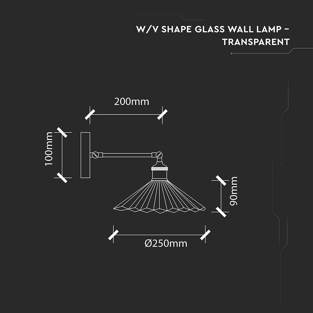 Lampa Wisząca / Klosz: Transparenty / Czarny