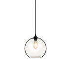 Lampa Wisząca / Klosz: Transparenty / Czarny / Średnica: 300