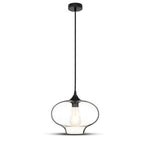 Lampa Wisząca / Klosz: Transparenty / Czarny / Średnica: 280