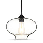 Lampa Wisząca / Klosz: Transparenty / Czarny / Średnica: 280