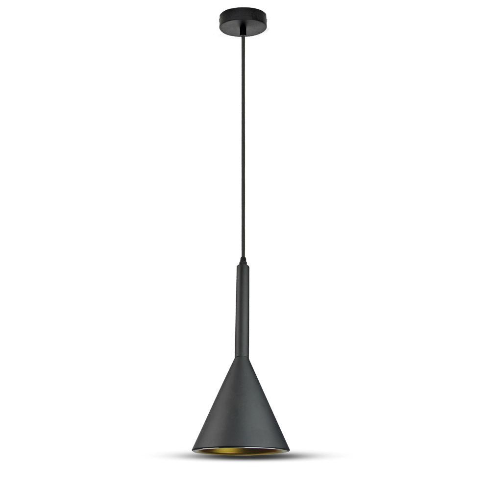 Lampa Wisząca / Lejkowata / Klosz: Aluminium / Czarny
