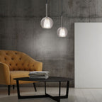 Lampa Wisząca / Klosz: Podwójne szkło / Szara