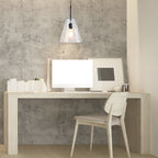 Lampa Wisząca / Klosz: Szkło / Czarny / Średnica: 270