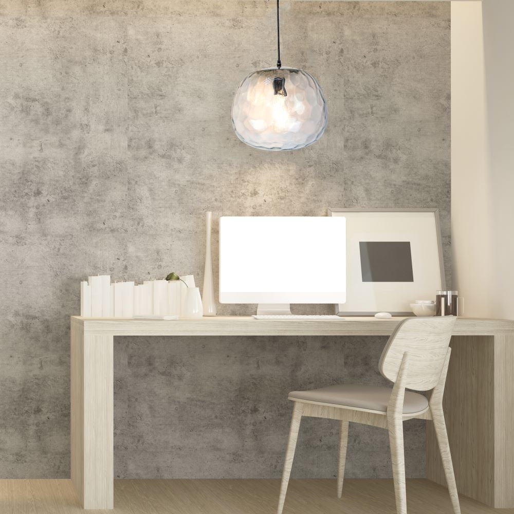 Lampa Wisząca / Klosz: Szkło / Czarny/ Średnica: 250