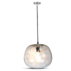 Lampa Wisząca / Klosz: Szkło / Czarny/ Średnica: 250