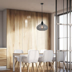 Lampa Wisząca / Klosz: Szkło / Czarny / Średnica: 280
