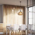 Lampa Wisząca / Klosz: Szkło / Bursztynowy / Średnica: 280