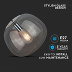 Lampa Wisząca / Klosz: Szkło / Zawieś 3x linka / Średnica: 380