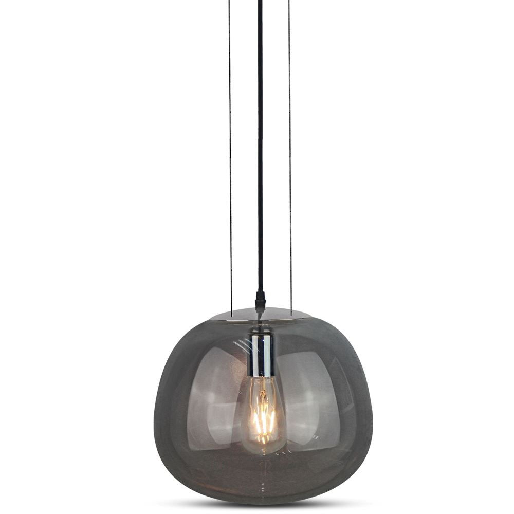 Lampa Wisząca / Klosz: Szkło / Zawieś 3x linka / Średnica: 380