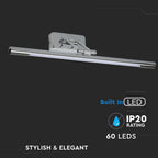 12W Kinkiet LED / Lustra - obrazy / Chrom / Barwa:4000K