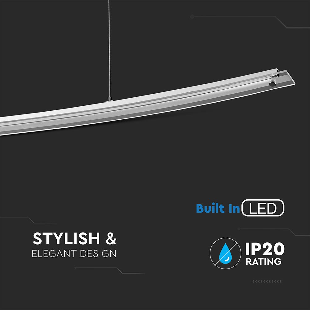 18W Lampa Wisząca / Chrom / Barwa:4000K