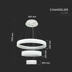 80W Lampa Wisząca / Barwa:3000K