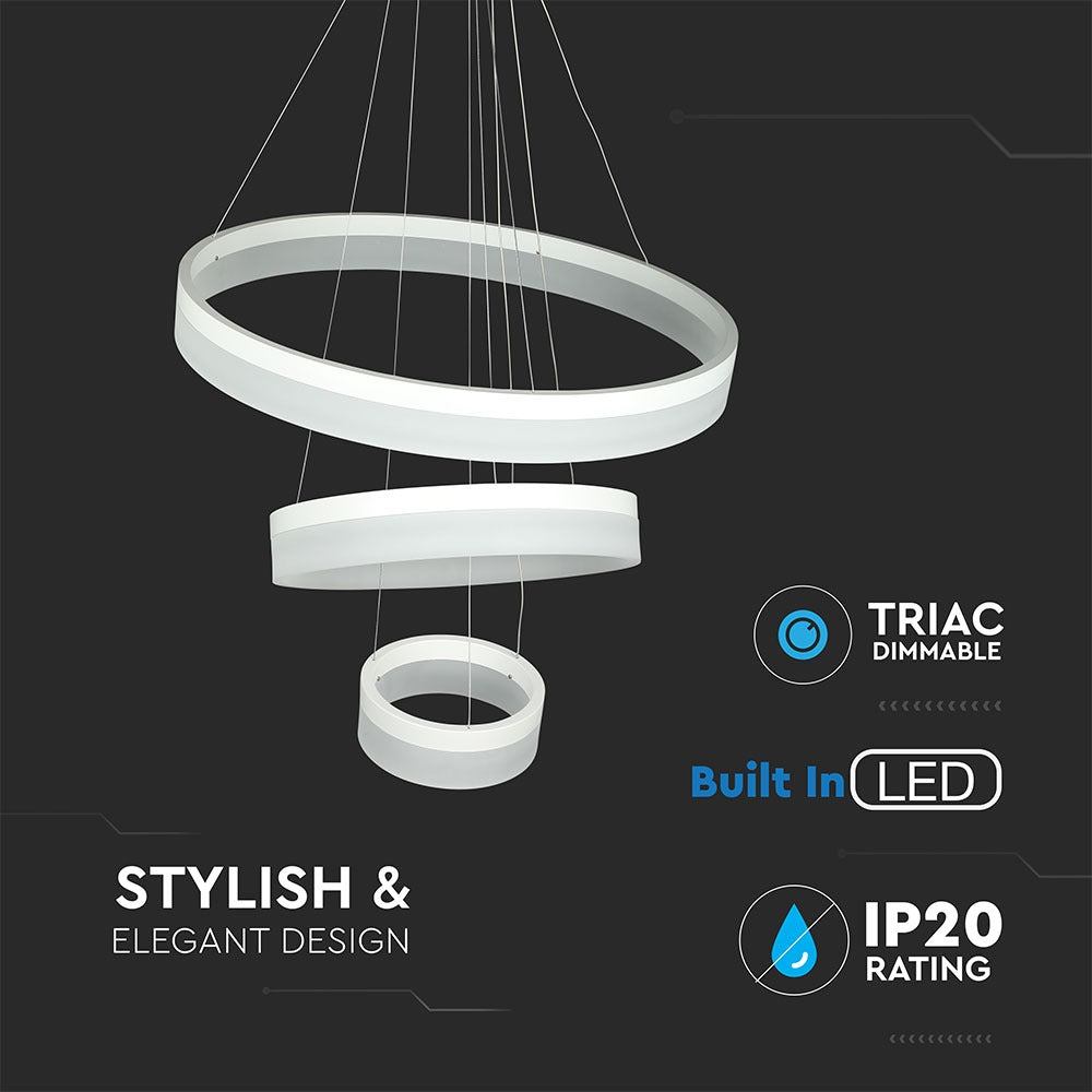 80W Lampa Wisząca / Barwa:3000K
