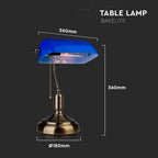 Lampa Biurowa / Trzonek:E27 / Niebieski
