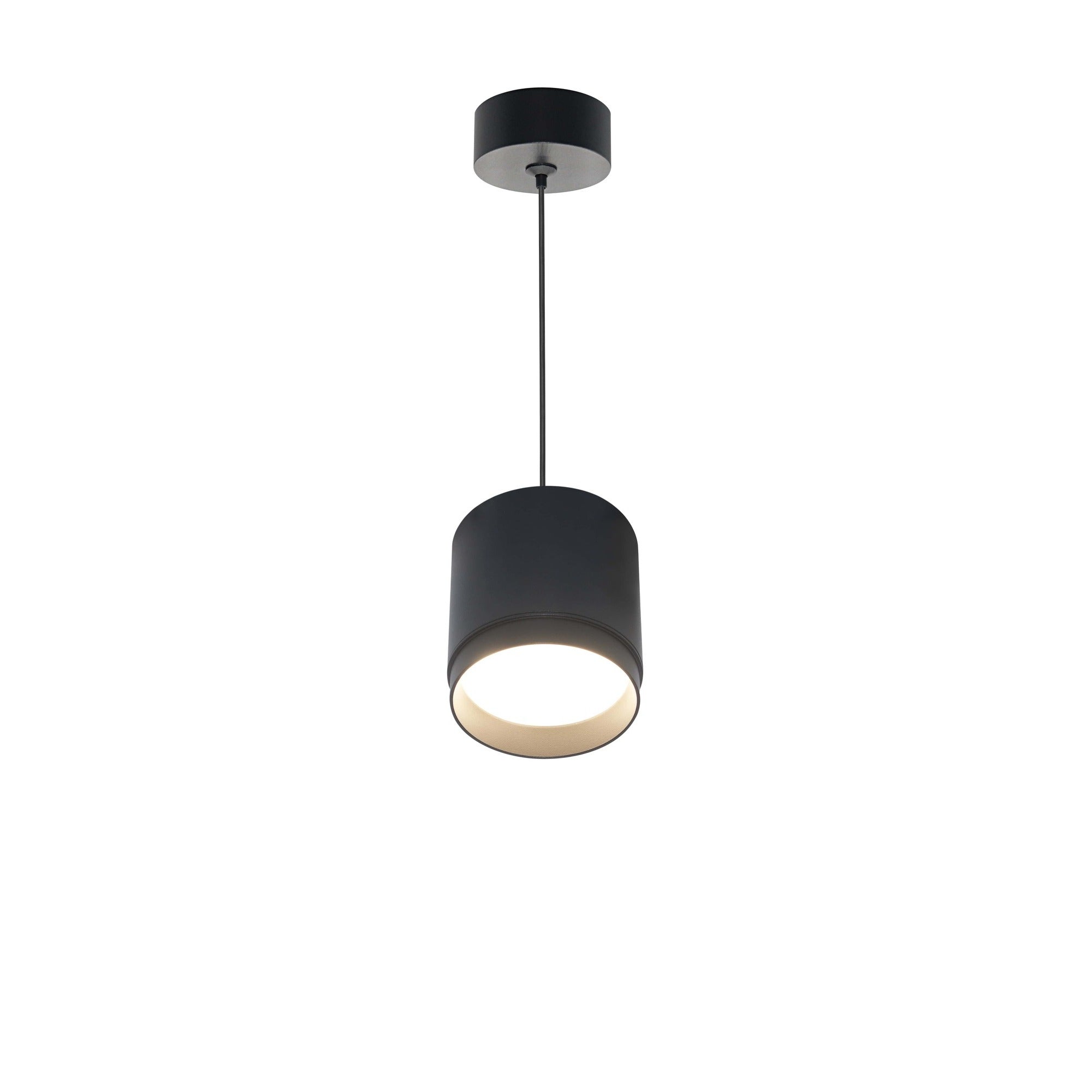 Maytoni Lampa wisząca Polar - Aluminium + tworzywo sztuczne - Czarny P088PL-GX53-B