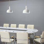 Lampa Wisząca / Regulowany kąt / Klosz: Aluminium / Trzonek:E14 / Biały