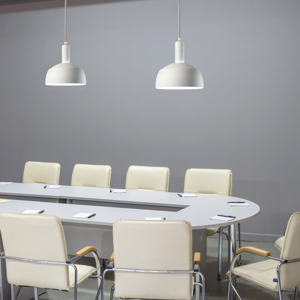 Lampa Wisząca / Regulowany kąt / Klosz: Aluminium / Trzonek:E14 / Biały