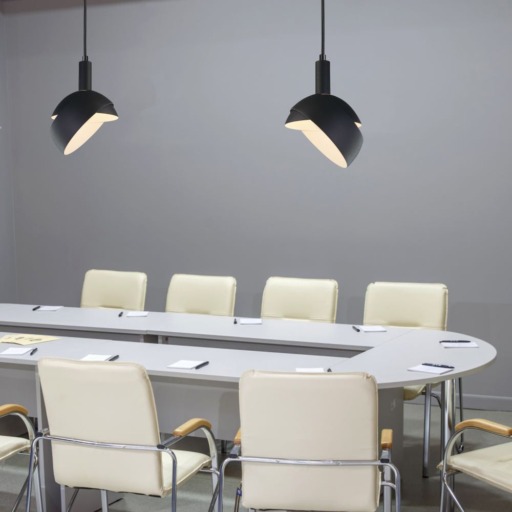 Lampa Wisząca / Regulowany kąt / Klosz: Aluminium / Trzonek:E14 / Czarny