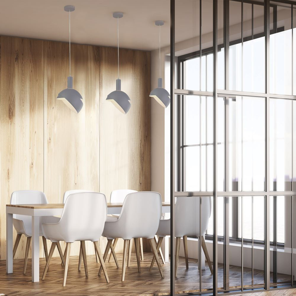 Lampa Wisząca / Regulowany kąt / Klosz: Aluminium / Trzonek:E14 / Szary