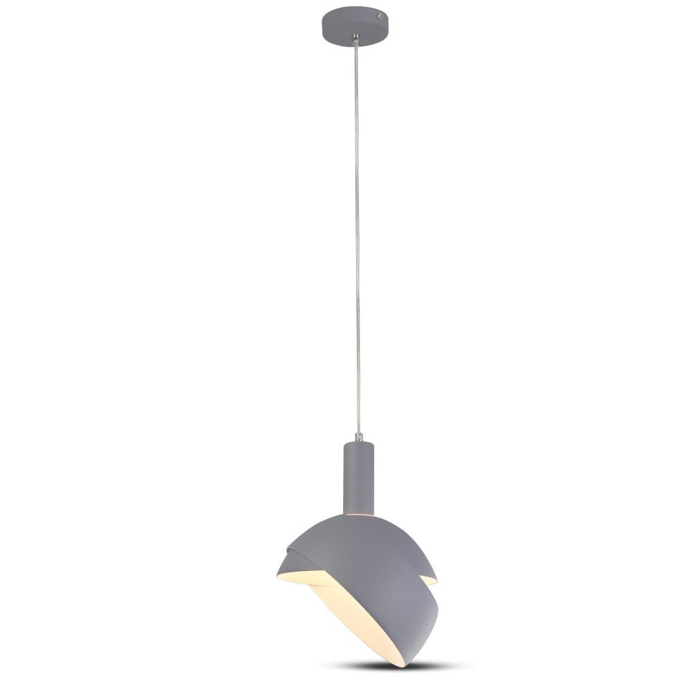 Lampa Wisząca / Regulowany kąt / Klosz: Aluminium / Trzonek:E14 / Szary