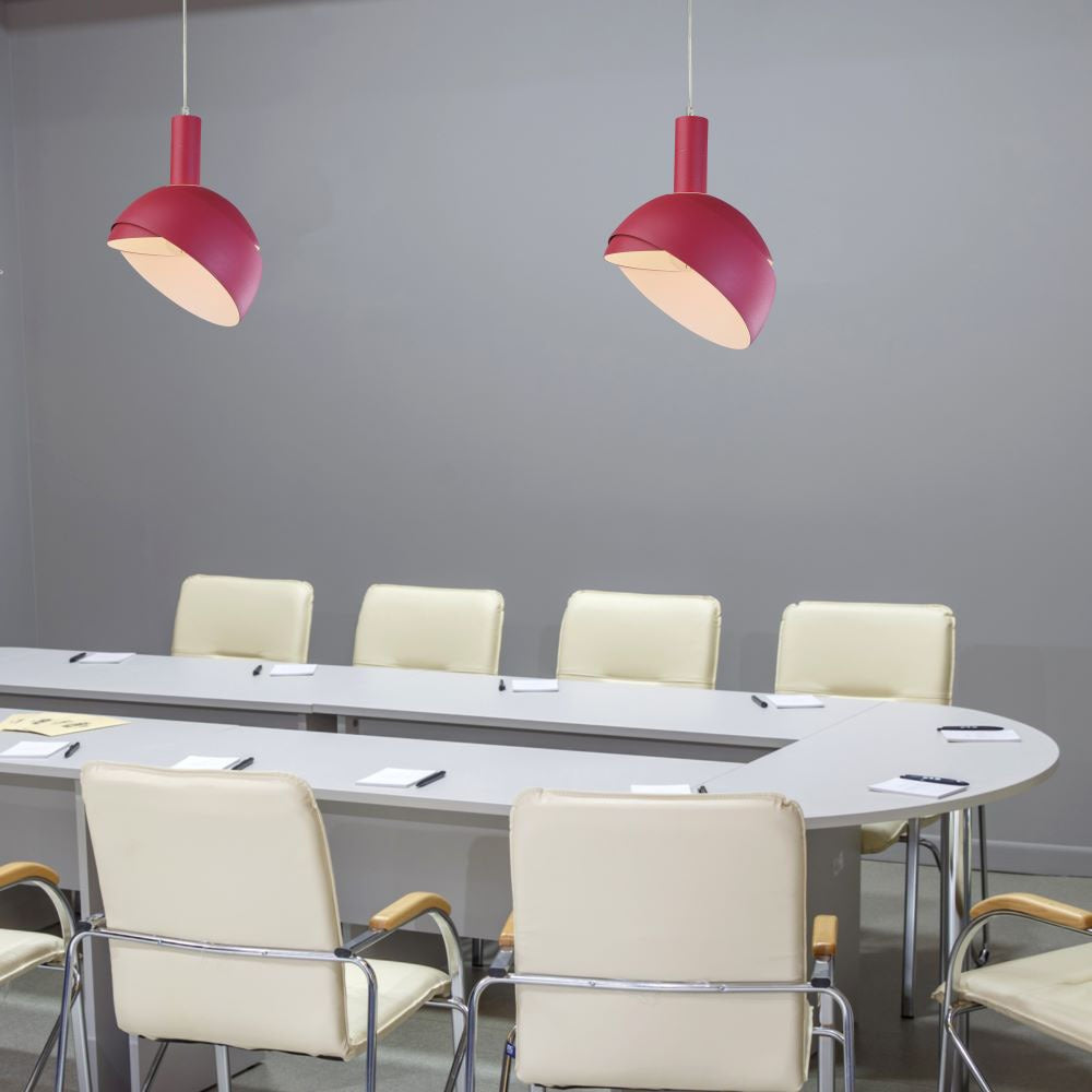 Lampa Wisząca / Regulowany kąt / Klosz: Aluminium / Trzonek:E14/ Różowy