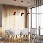 Lampa Wisząca / Regulowany kąt / Klosz: Aluminium / Trzonek:E14/ Czerwony