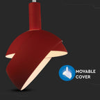 Lampa Wisząca / Regulowany kąt / Klosz: Aluminium / Trzonek:E14/ Czerwony