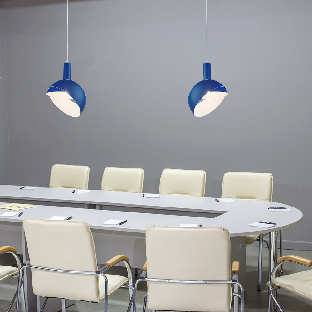Lampa Wisząca / Regulowany kąt / Klosz: Aluminium / Trzonek:E14/ Niebieski