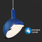 Lampa Wisząca / Regulowany kąt / Klosz: Aluminium / Trzonek:E14/ Niebieski