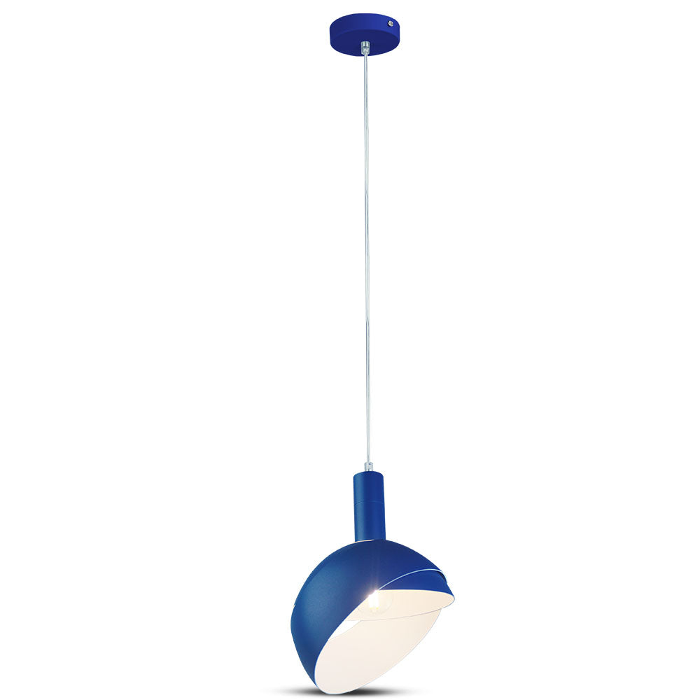 Lampa Wisząca / Regulowany kąt / Klosz: Aluminium / Trzonek:E14/ Niebieski
