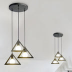 Lampa Wisząca / Geometryczna / Trzonek:E27 / Czarny
