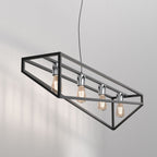 żyrandol Gote black/chrome 4xE27