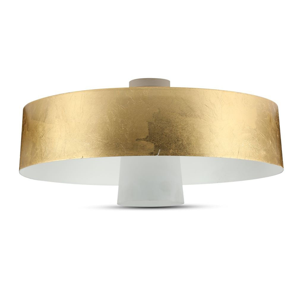 7W Lampa Wisząca LED / Klosz: Akryl / Złoty / Barwa:4000K