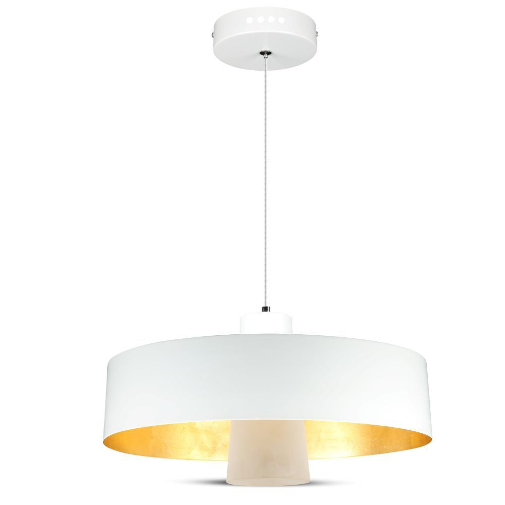 7W Lampa Wisząca LED / Klosz: Akryl / Biały / Barwa:4000K