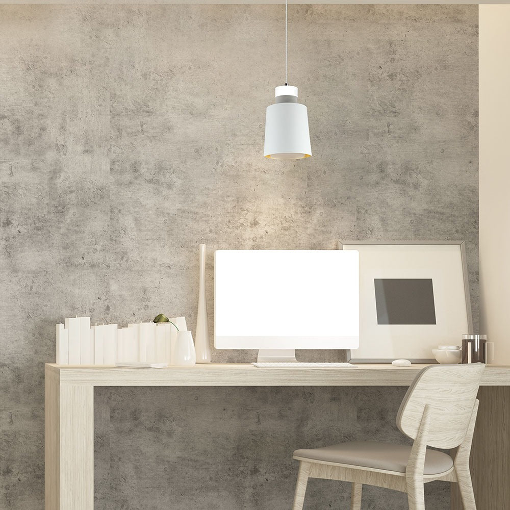 7W Lampa Wisząca LED / Klosz: Akryl / Biały / Barwa:3000K
