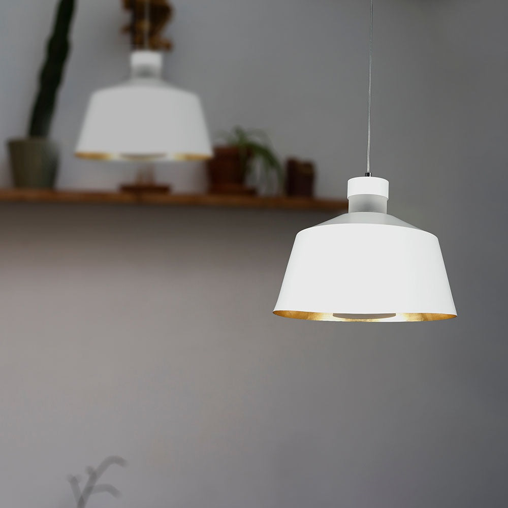 7W Lampa Wisząca LED / Klosz: Akryl / Biały / Barwa:3000K